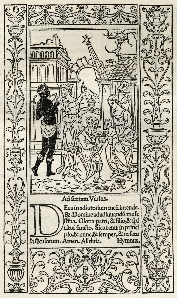 Adoration of the Kings, från "A Catalog of a Collection of Engravings, Etchings and Woodcuts", av Richard Fisher, publicerad 1879 av French School