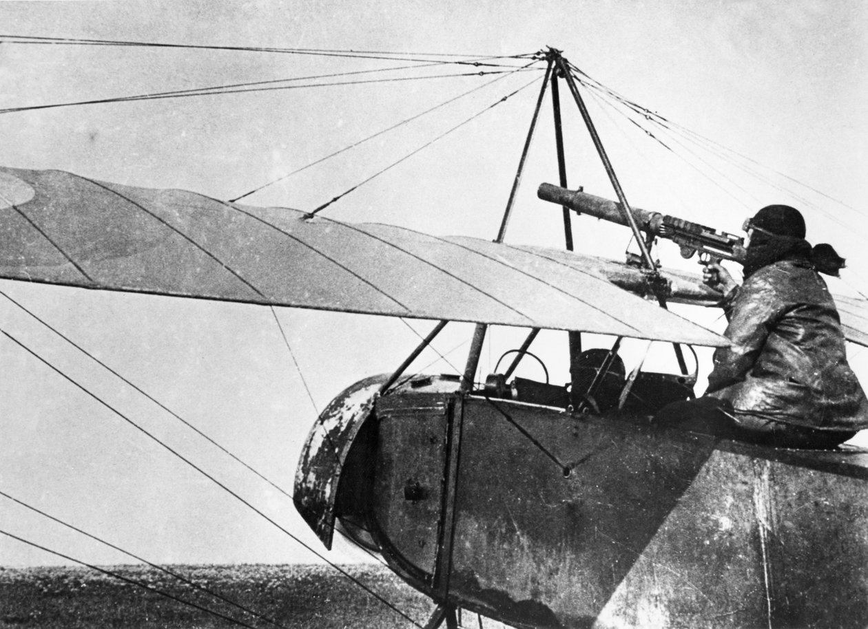 Flygskytt under slaget vid Marne, 1915 av French School