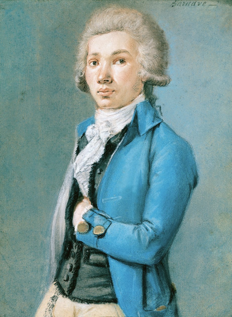 Antoine Barnave (1761-93) (pastell på papper) av French School