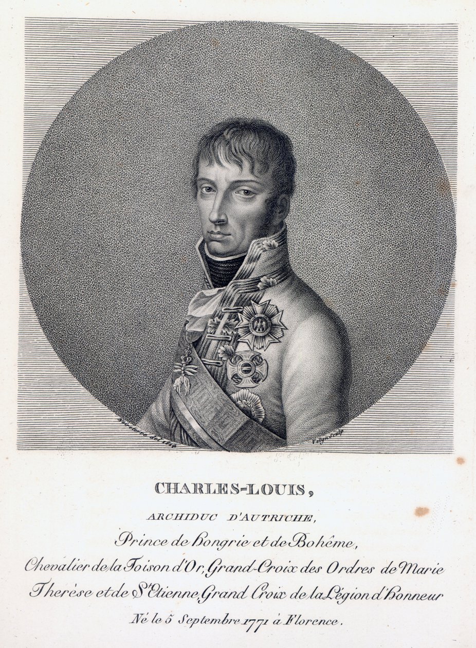Ärkehertig Karl av Österrike, hertig av Teschen, ca 1814 av French School