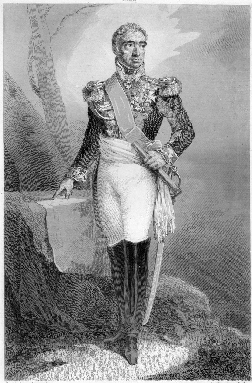 Auguste Frederic Louis Viesse de Marmont (1774-1852), hertig av Ragusa och marskalk av Frankrike av French School