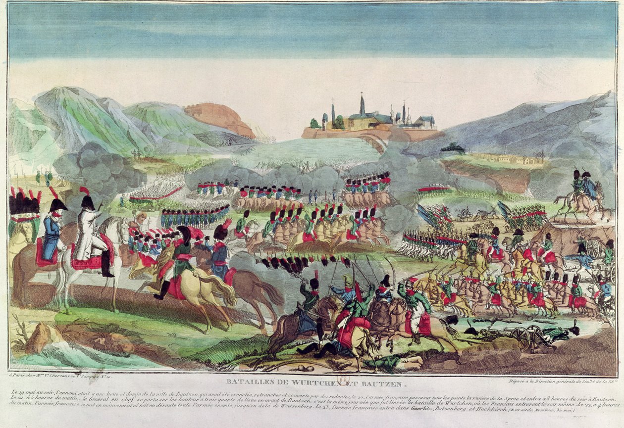 Slagen vid Wurtchen och Bautzen, 20 maj 1813 av French School