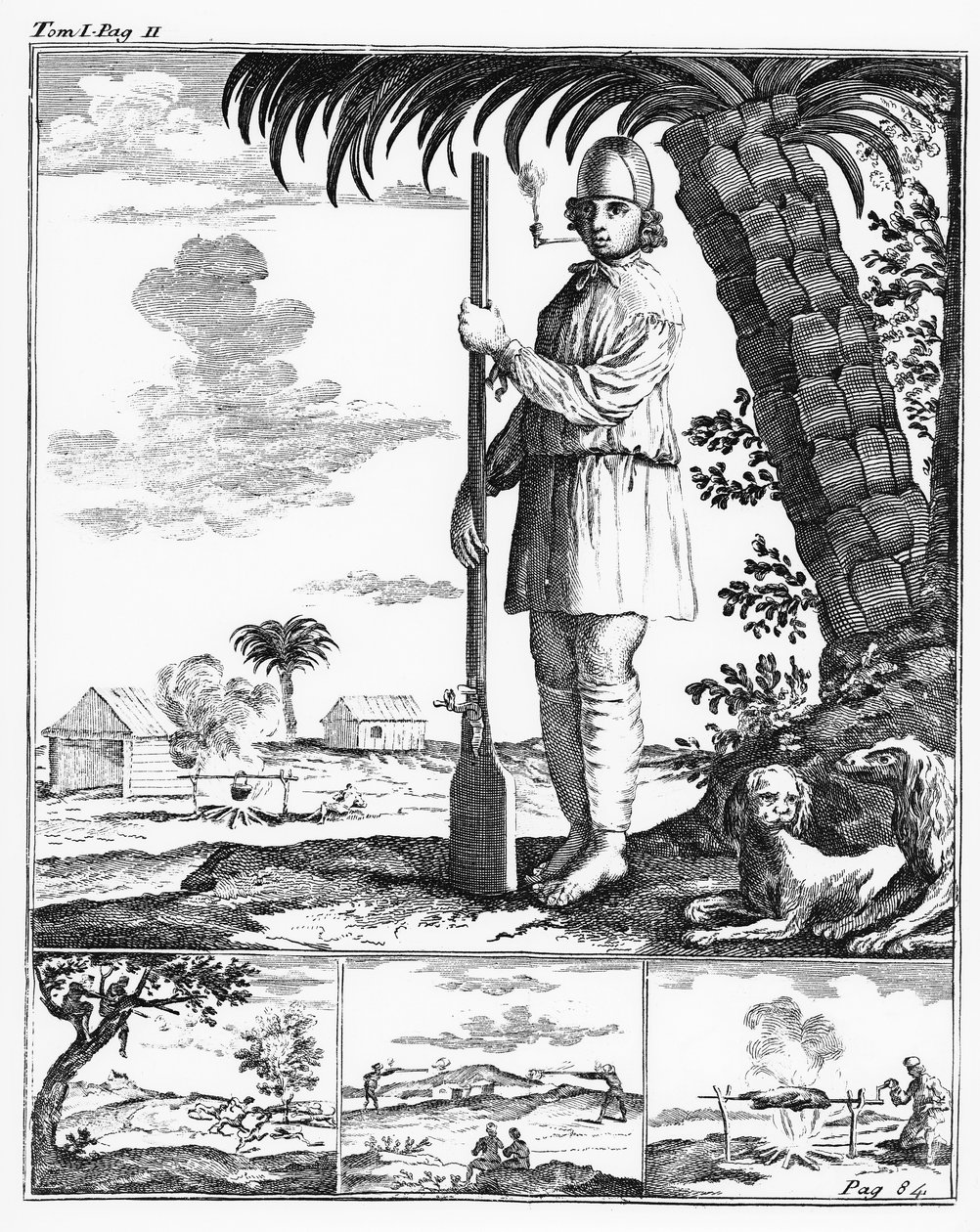 Buccaneer i Västindien, 1686 av French School