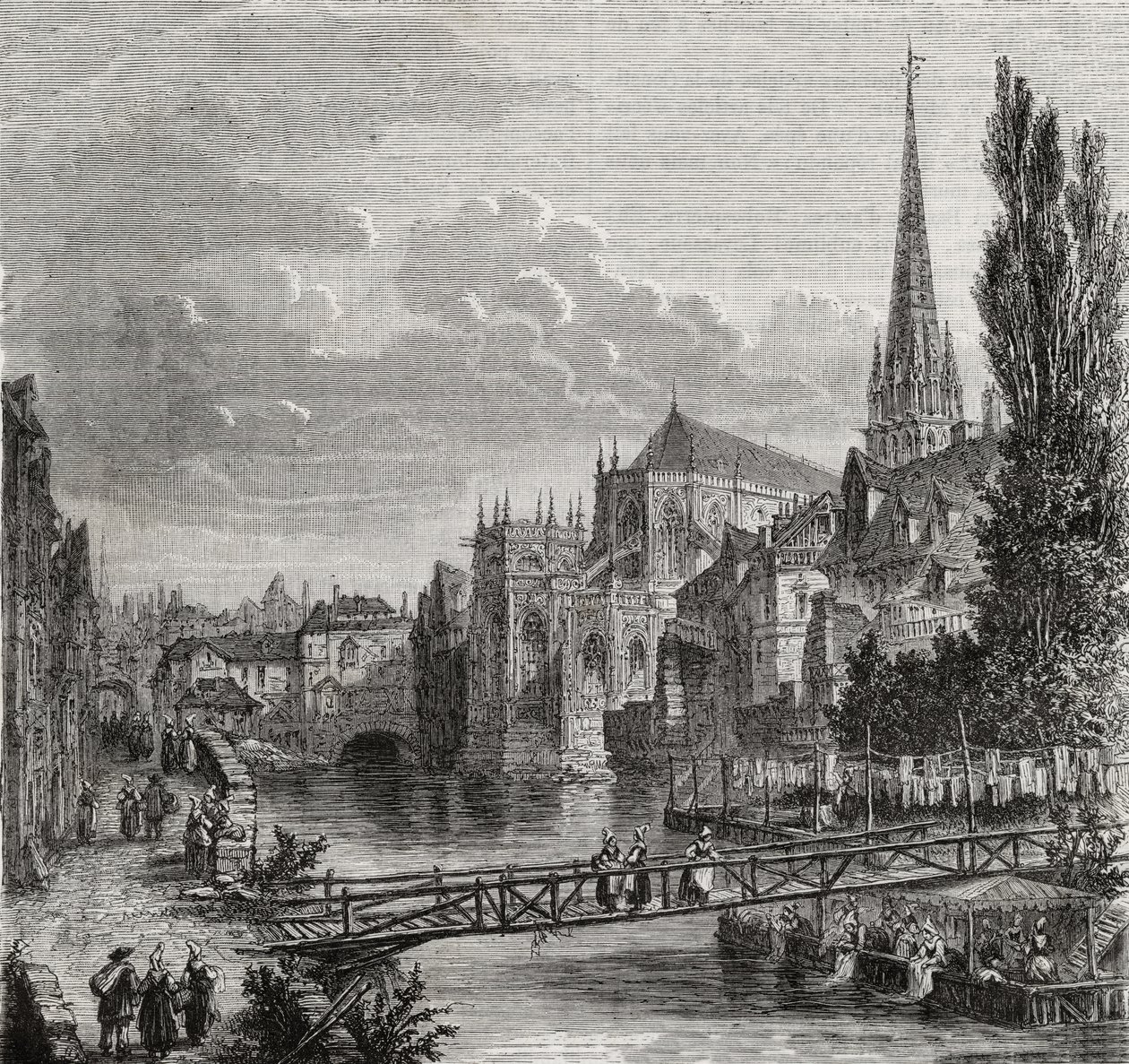 Caen på 1700-talet av French School
