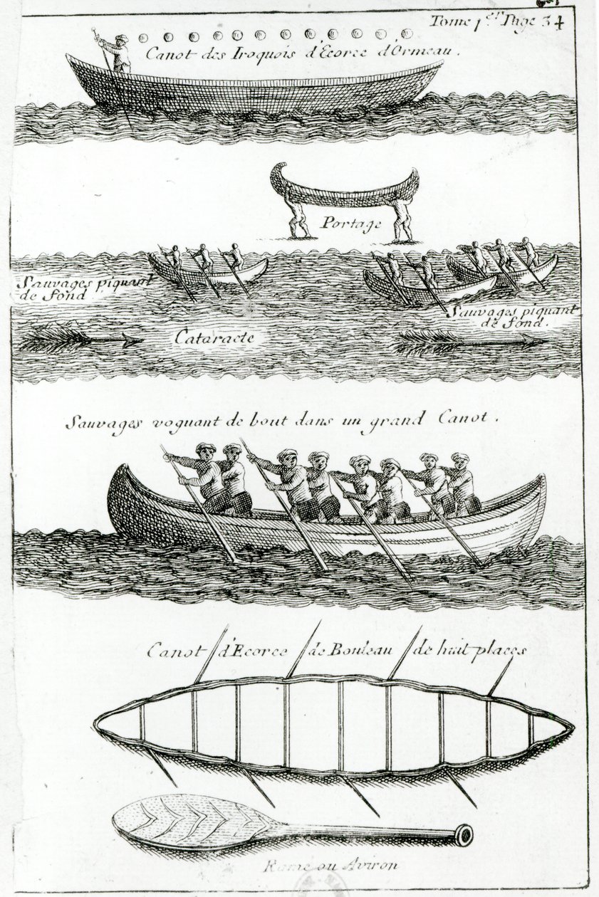 Canoe of the Iroquois, mai le 