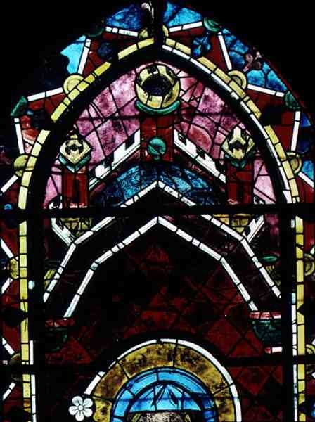 Baldakin från norra rosenfönstret, c.1223 av French School