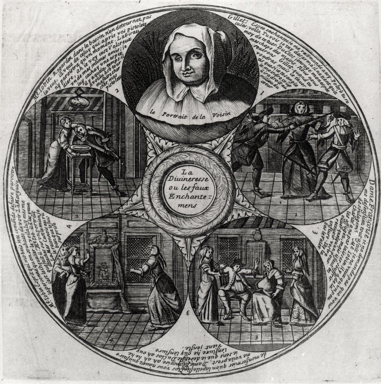 Catherine Monvoisin (La Voisin) (1640-80) och giftaffären 1679 av French School