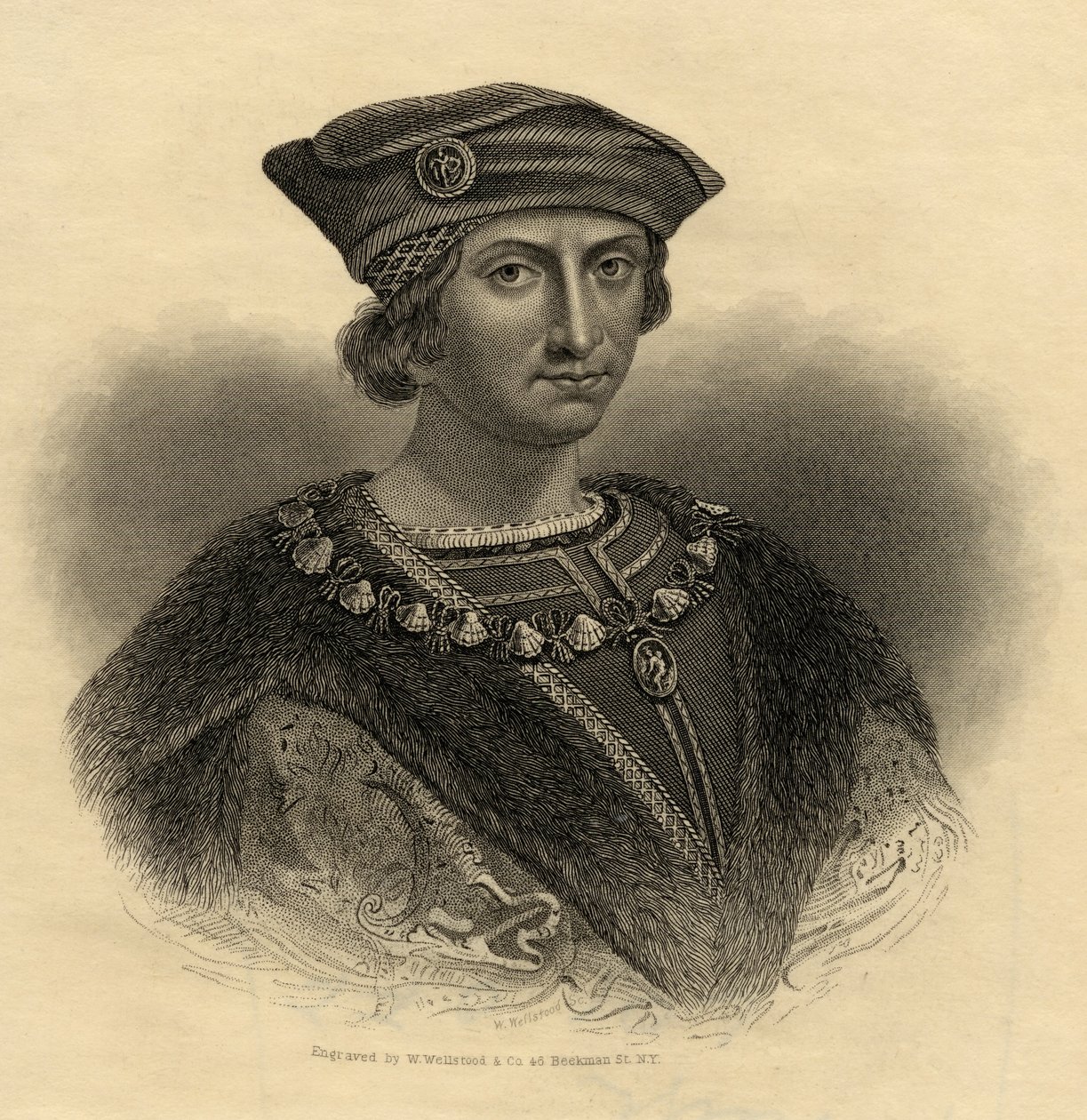 Karl VIII (1470-98) kung av Frankrike av French School