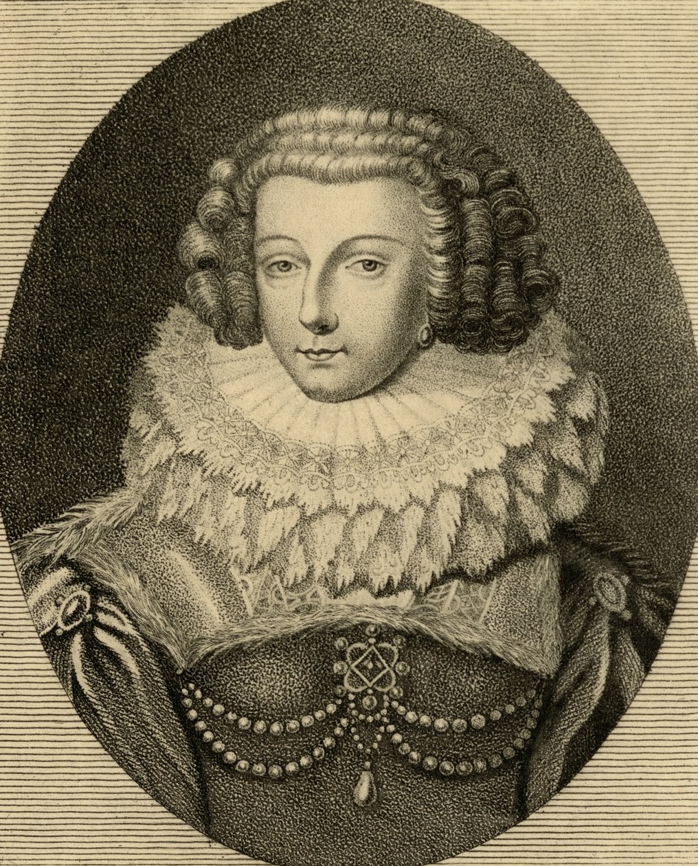 Kristina av Frankrike (1606-63) av French School