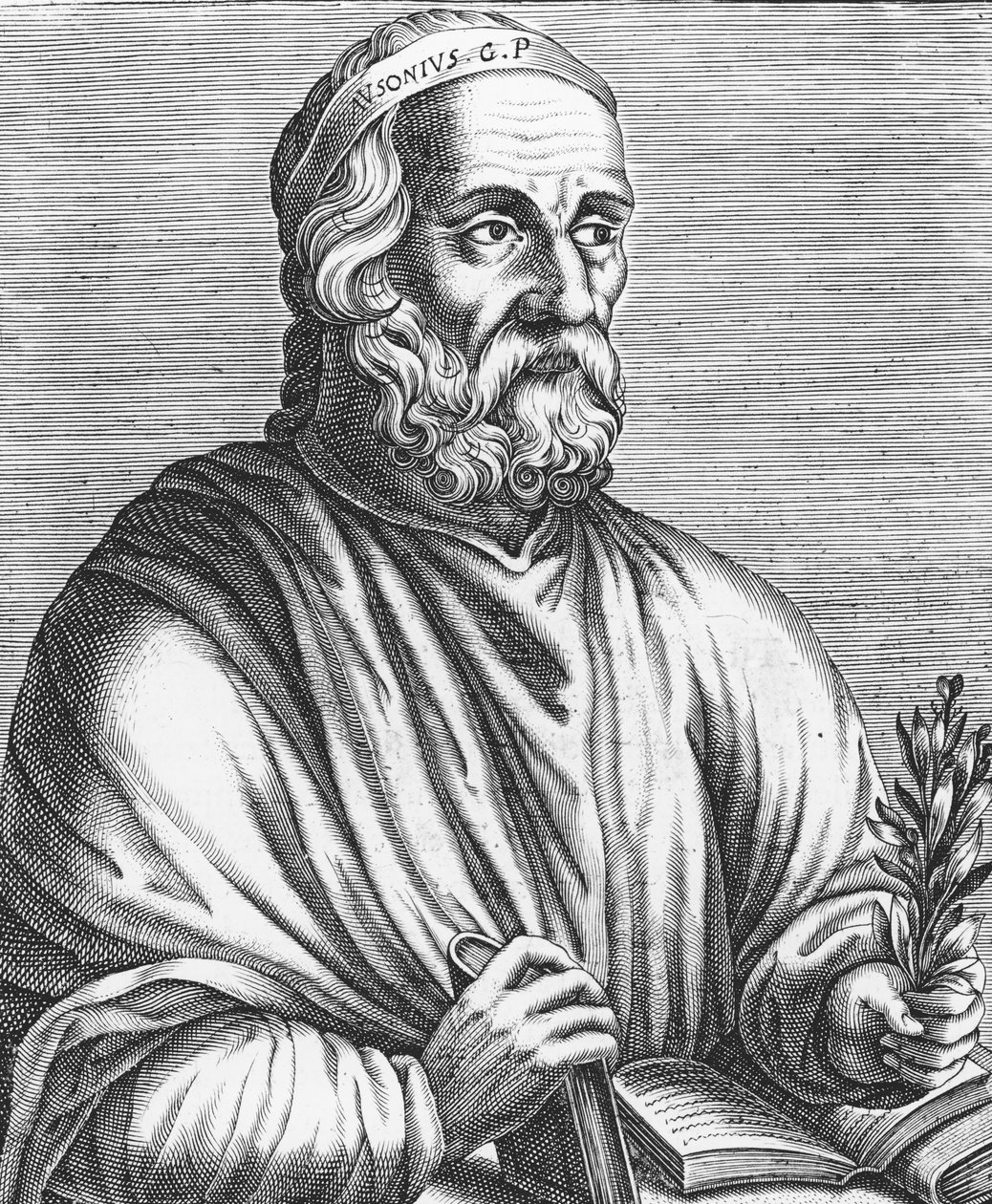 Decimus Maximus Ausonius (ca 310-395) 1584 av French School