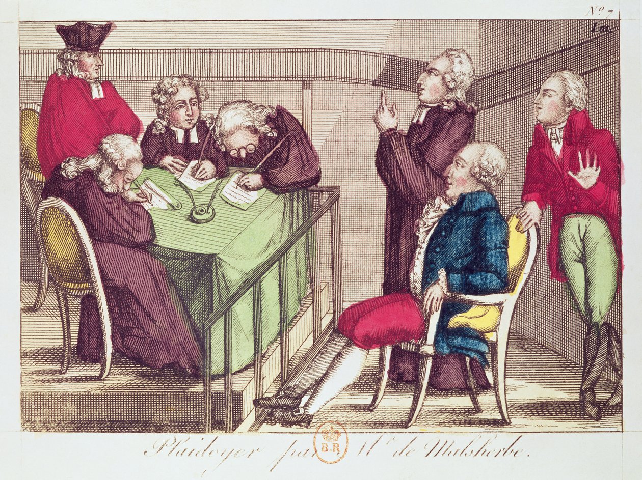 Monsieur de Malesherbes (1721-94) försvarstal 26 december 1792 under rättegången mot kung Ludvig XVI (1754-93) av French School