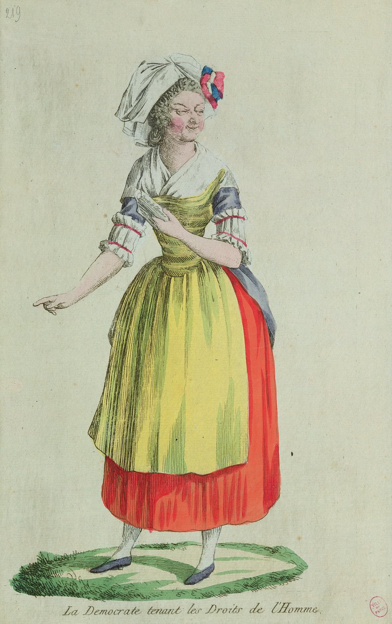 Demokrati med menneskerettighederne af august 1789 swed av French School
