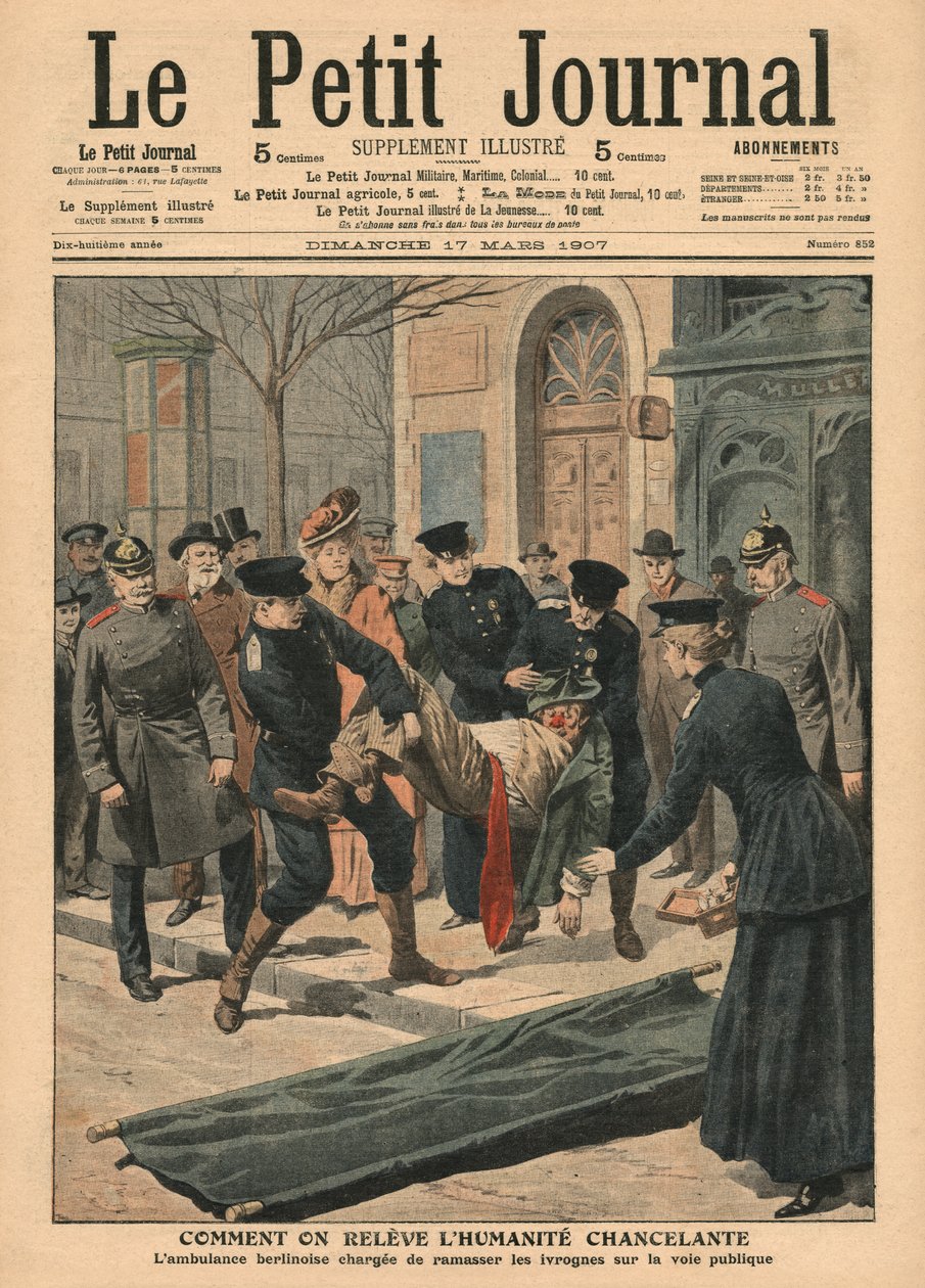 Drunkards in Berlin, illustration från 