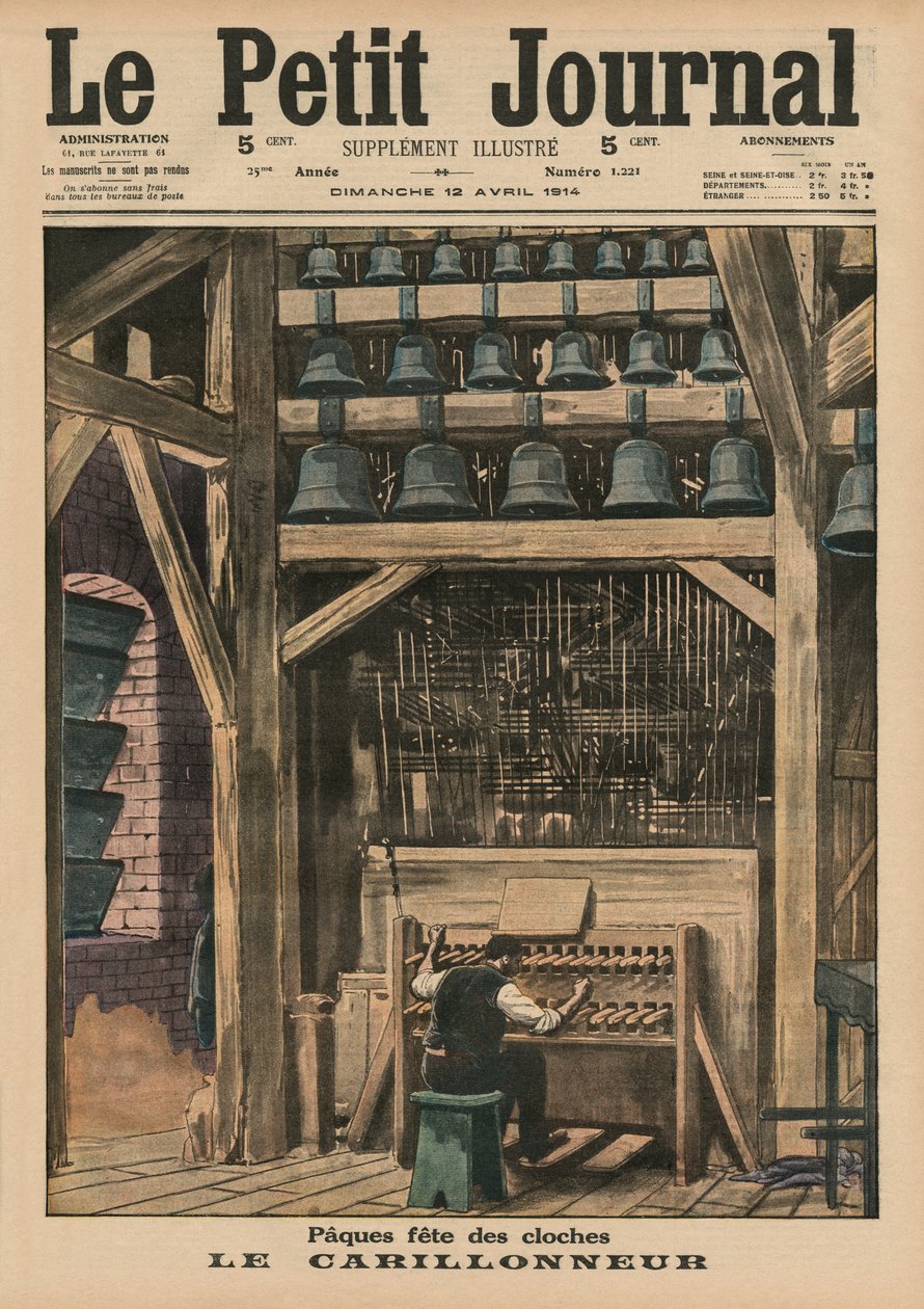 Påsk, klockaren, framsidans illustration från 