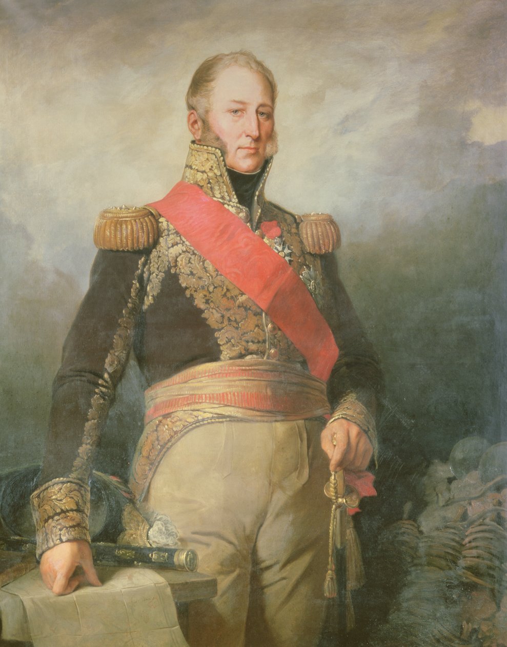 Edouard Adolphe Casimir Joseph Mortier (1768-1835) hertig av Treviso och marskalk av Frankrike, efter 1811 av French School