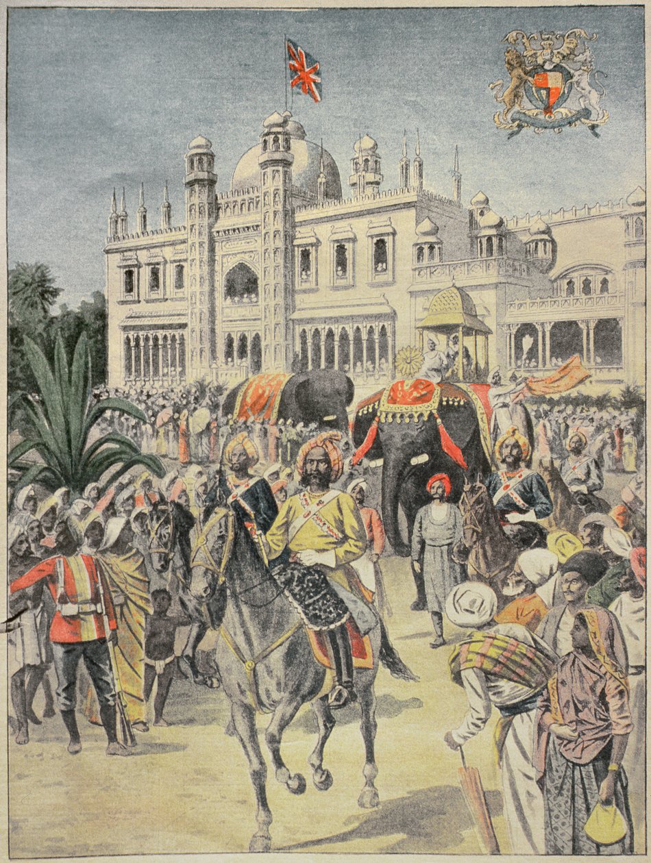 Utställningen 1900: den anglo-indiska paviljongen, illustration från "Le Petit Journal", april 1900 av French School