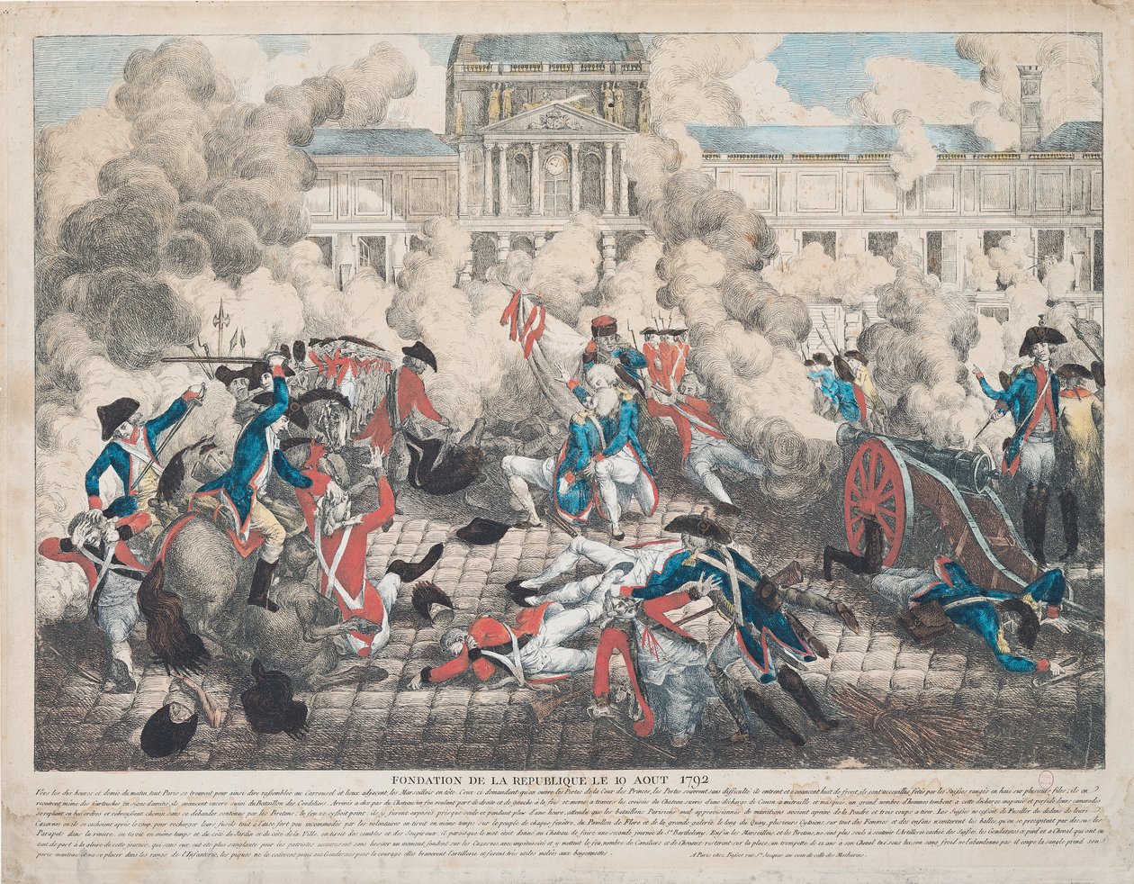 Republikens grundande, 10 augusti 1792 av French School