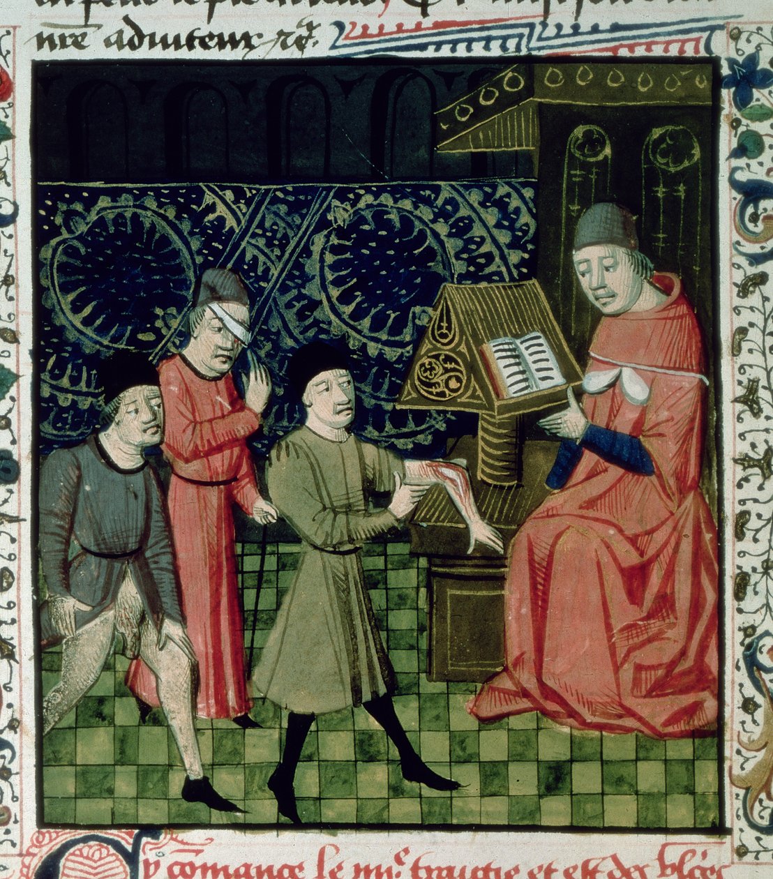 Fr 396 f.66 Kirurgens klinik, av Guy de Chauliac av French School
