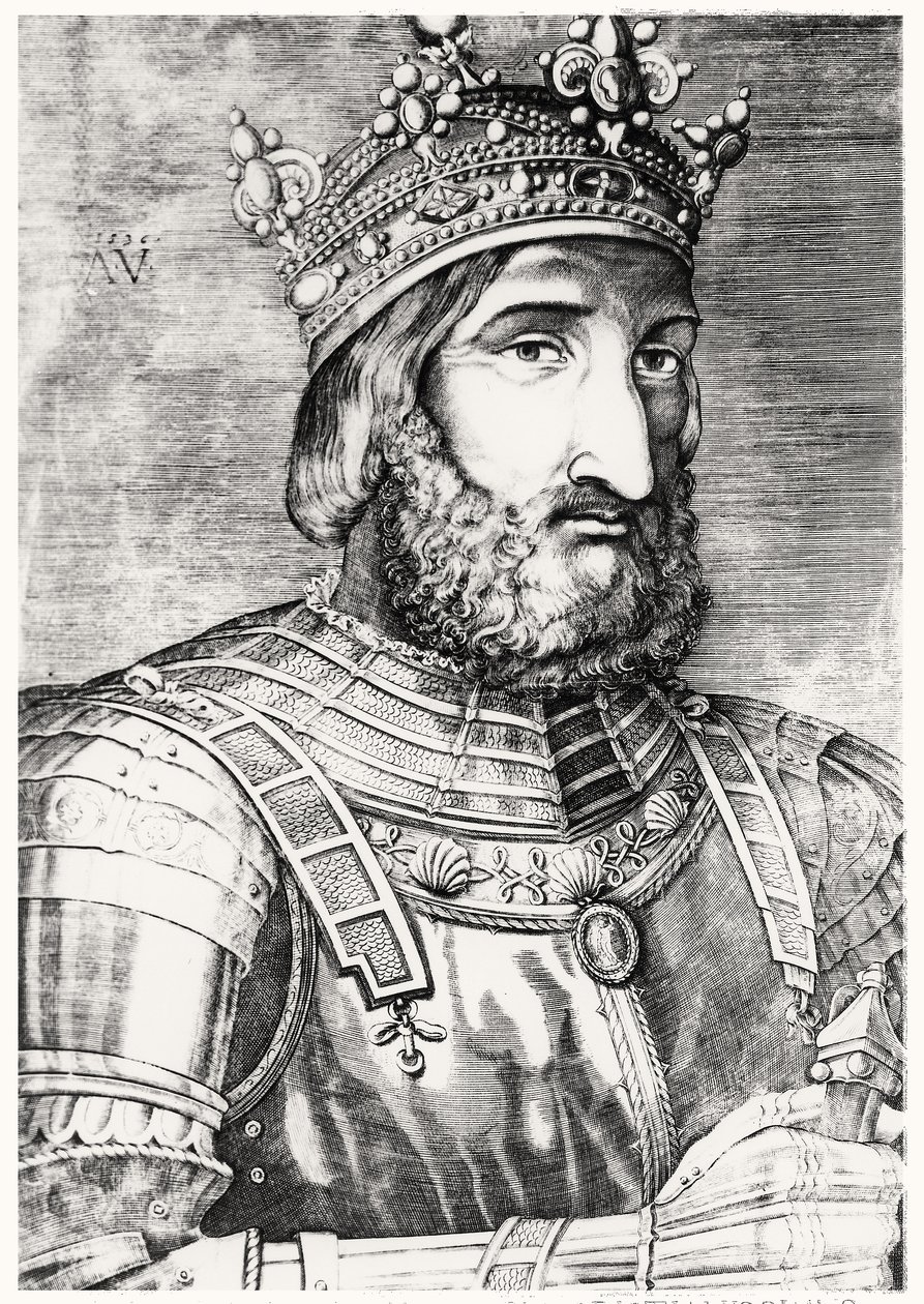 Frans I, kung av Frankrike (1494-1547) av French School