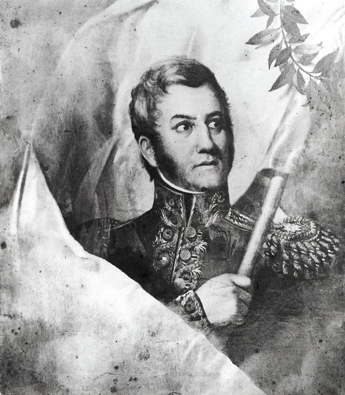 General Jose de San Martin (1778-1850) av French School