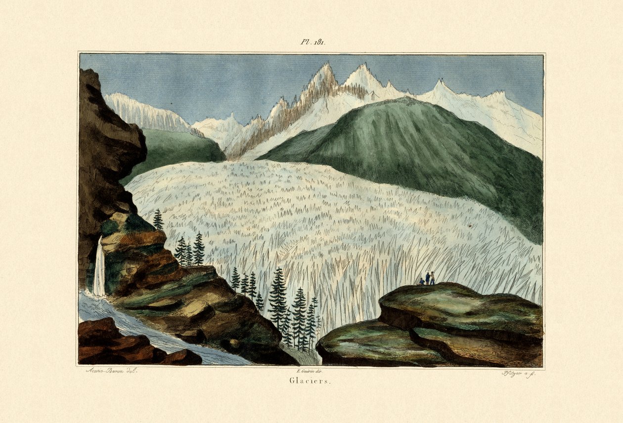 Glaciärer, 1833-39 av French School