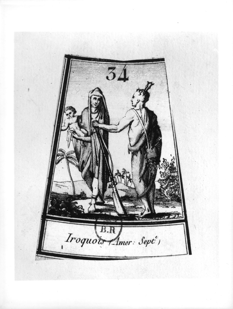 Iroquois indianer av French School
