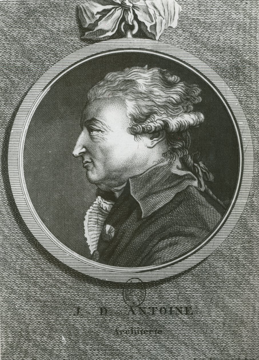 Jean Denis Antoine (1733-1801) arkitekt, graverad av Louis Simon Lemepereur (1728-1807) av French School