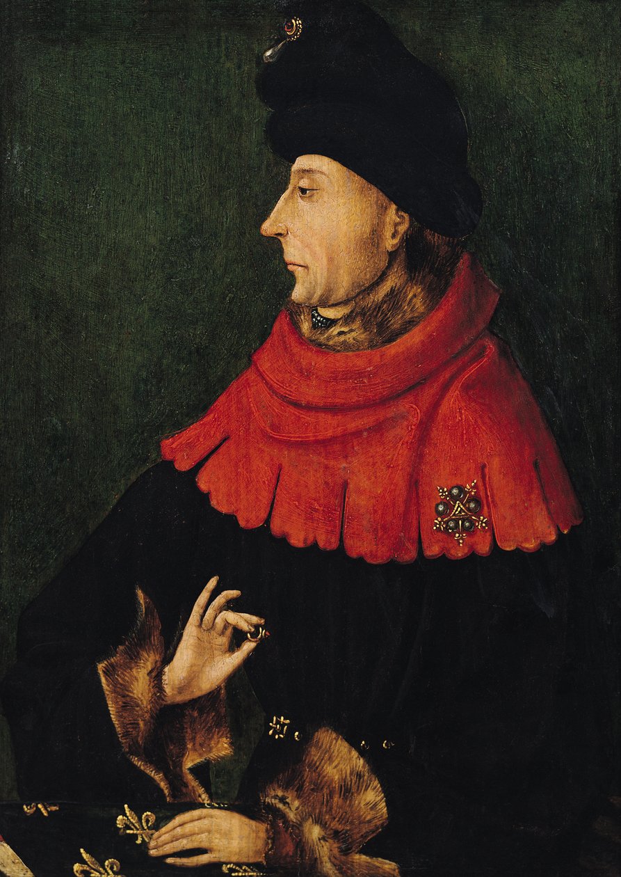 Johannes den orädde (1371-1419) hertig av Bourgogne av French School
