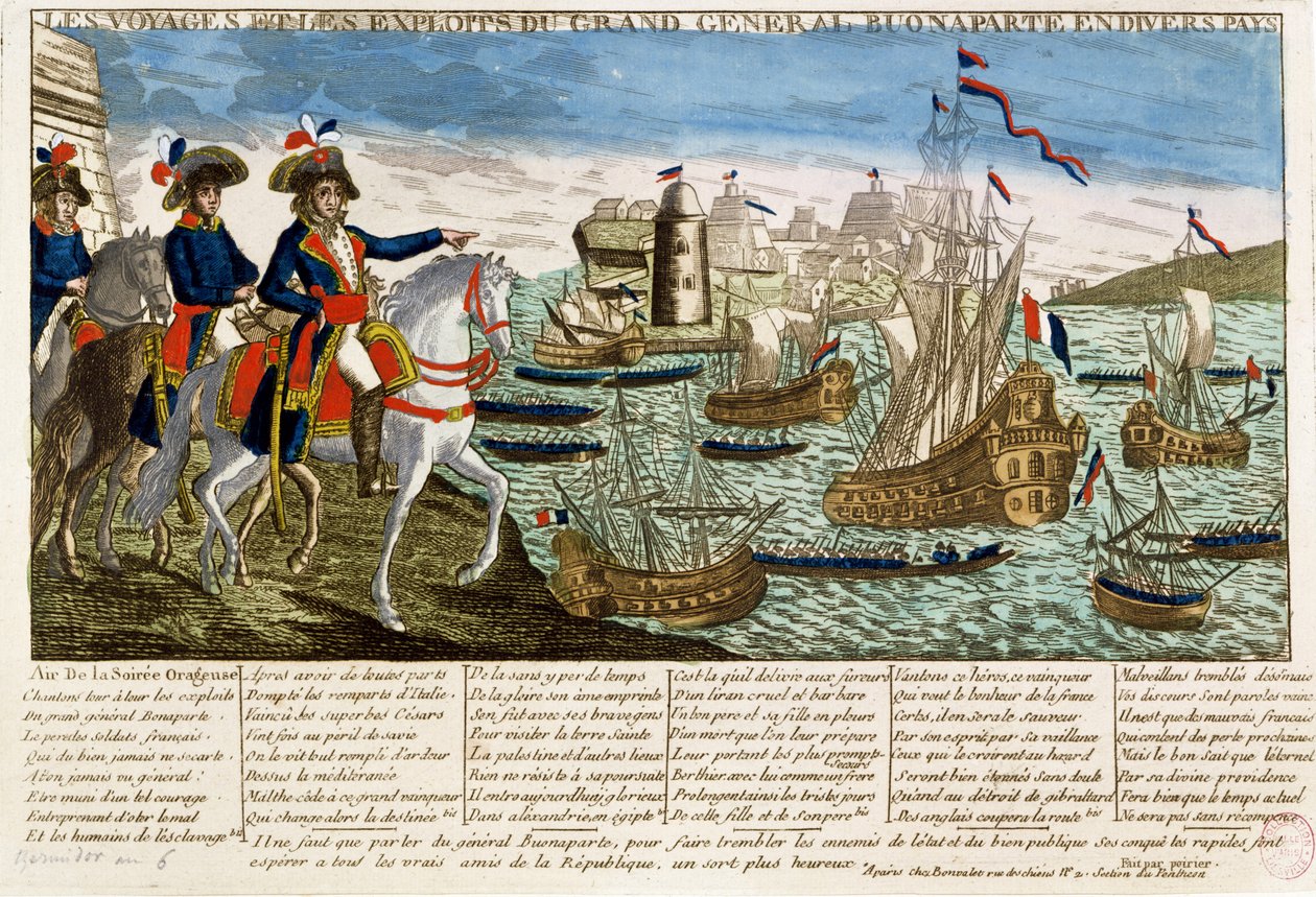 General Bonapartes (1769-1821) resor och utnyttjande 1798 av French School