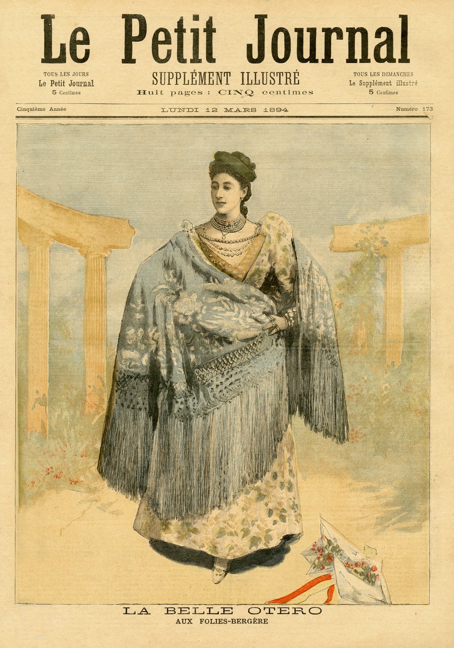 La Belle Otero (1868-1965) vid Folies-Bergere, från 
