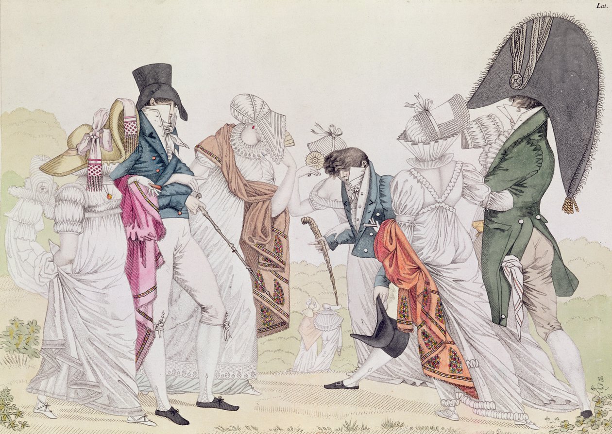 "Les Invisibles", ca 1807 av French School