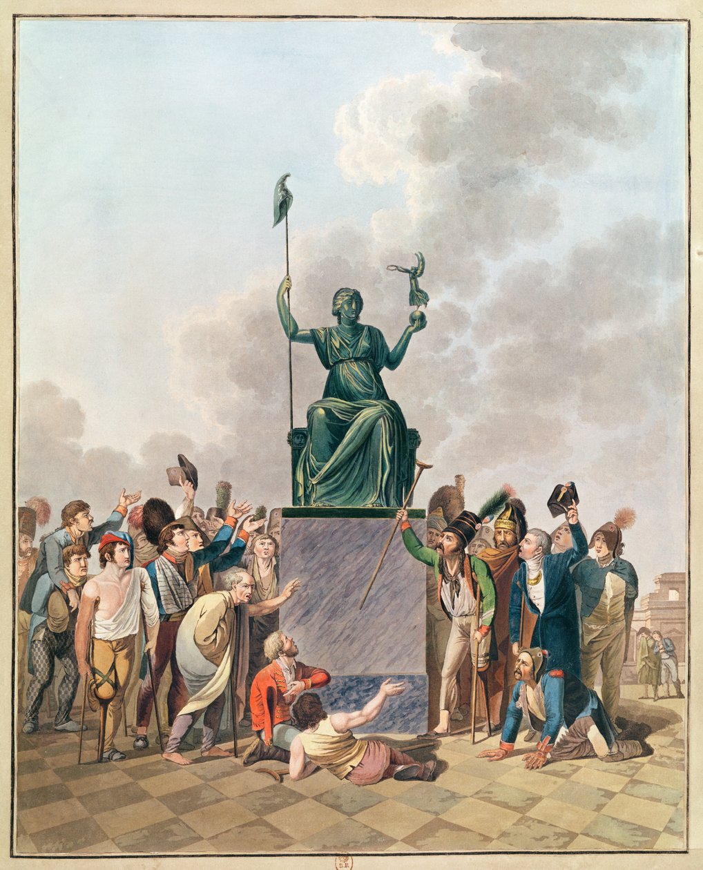 Liberty, 10 november 1793 av French School