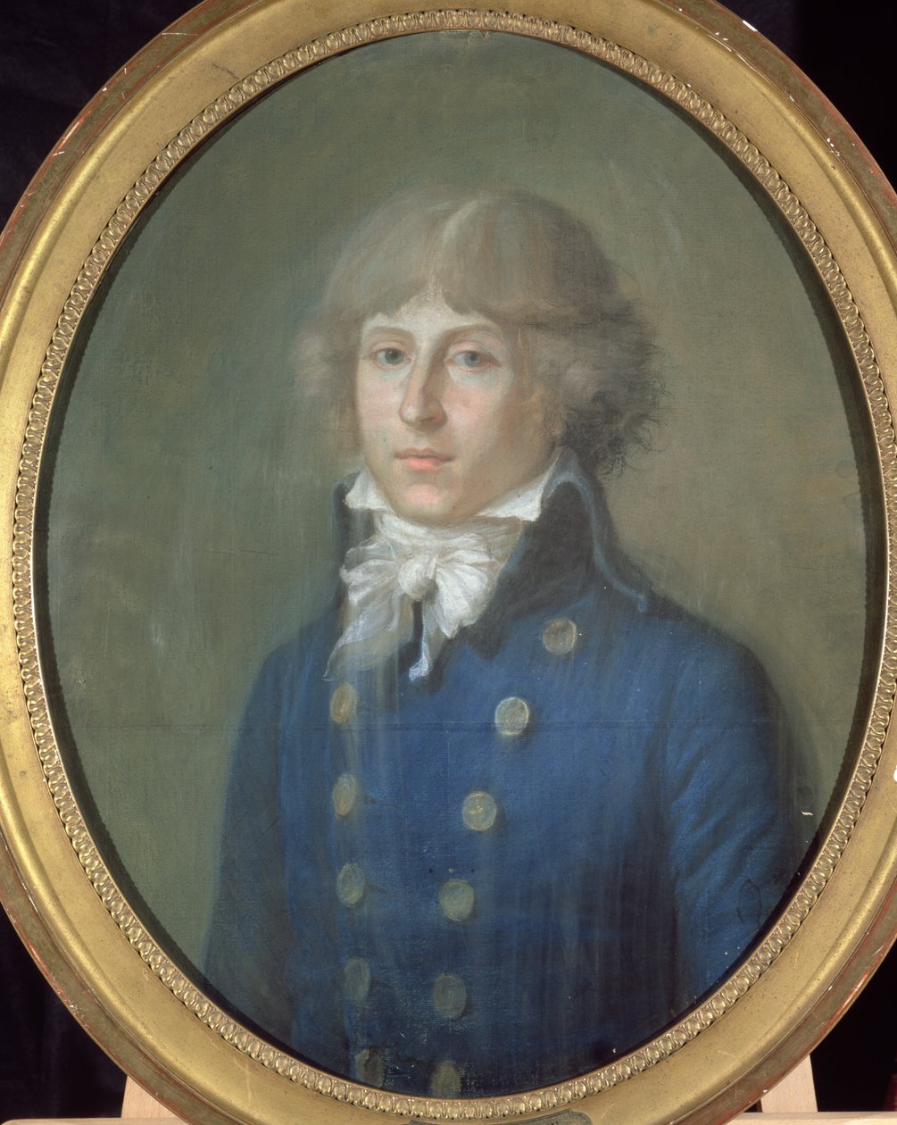 Louis de Saint-Just (1767-94) (pastell på papper) av French School