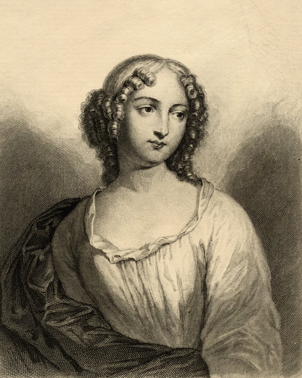 Louise Francoise de La Baume Le Blanc (1644-1710) hertiginna av La Valliere av French School