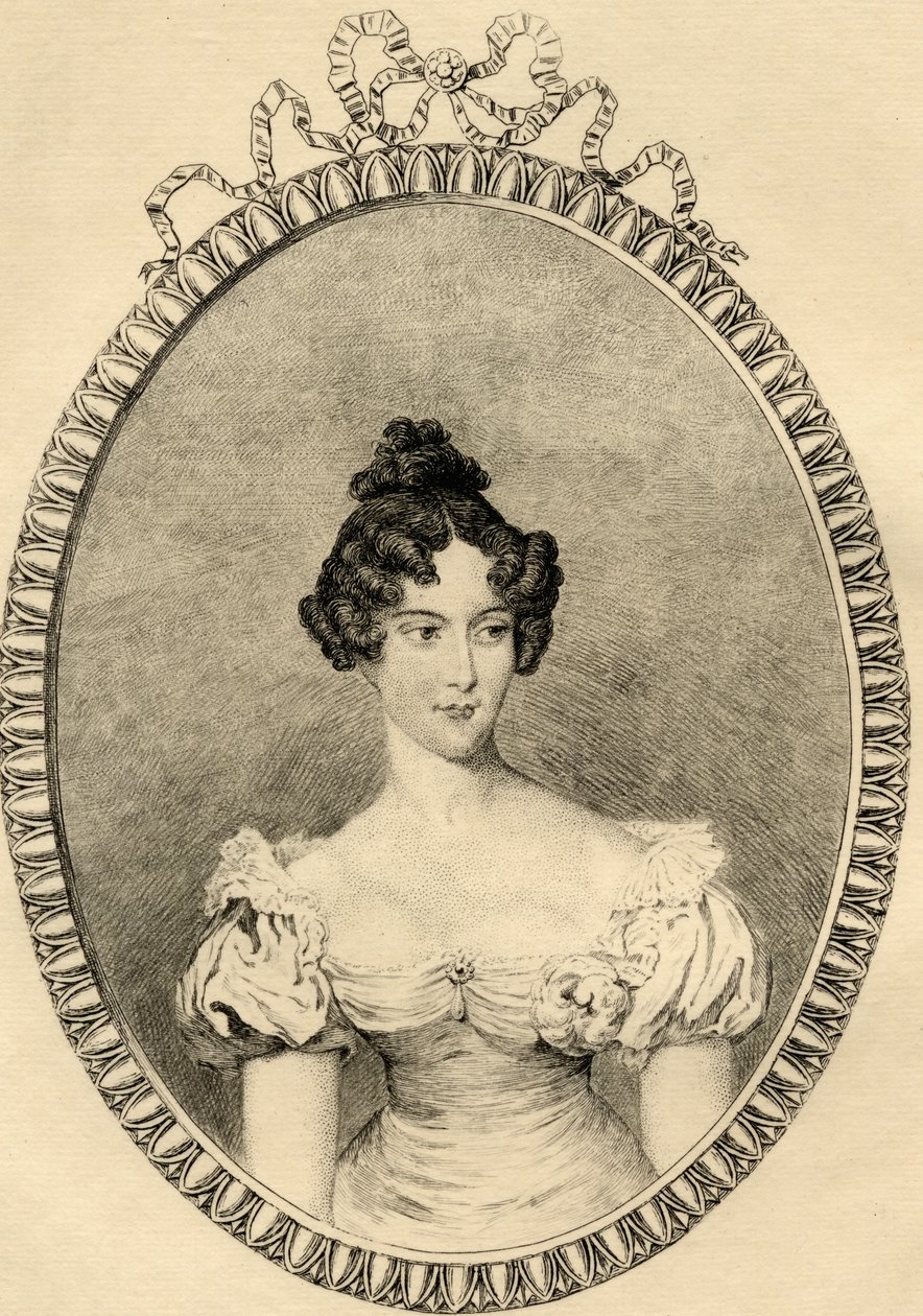 Marie-Caroline de Bourbon (1798-1870) hertiginna av Berry av French School
