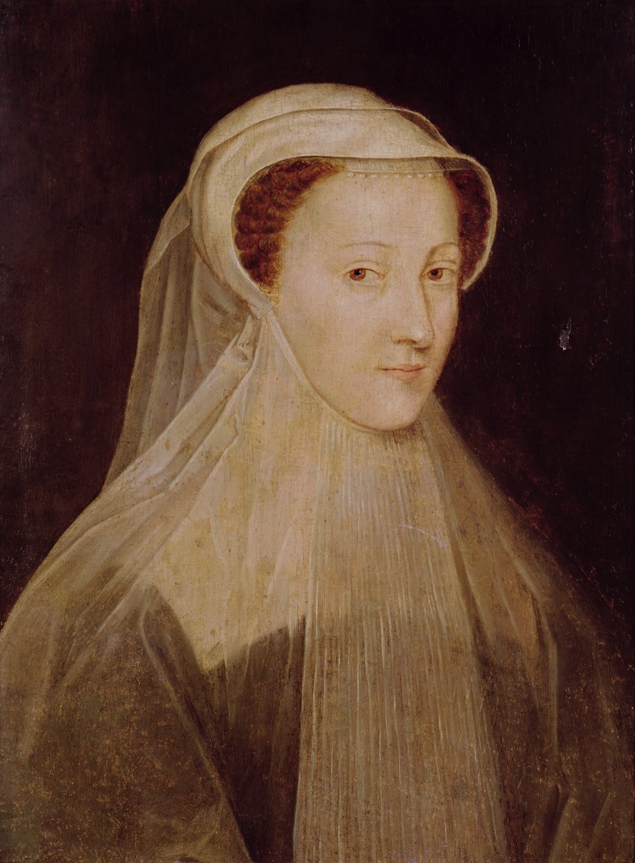 Mary, drottning av Skottland (1542-87) av French School