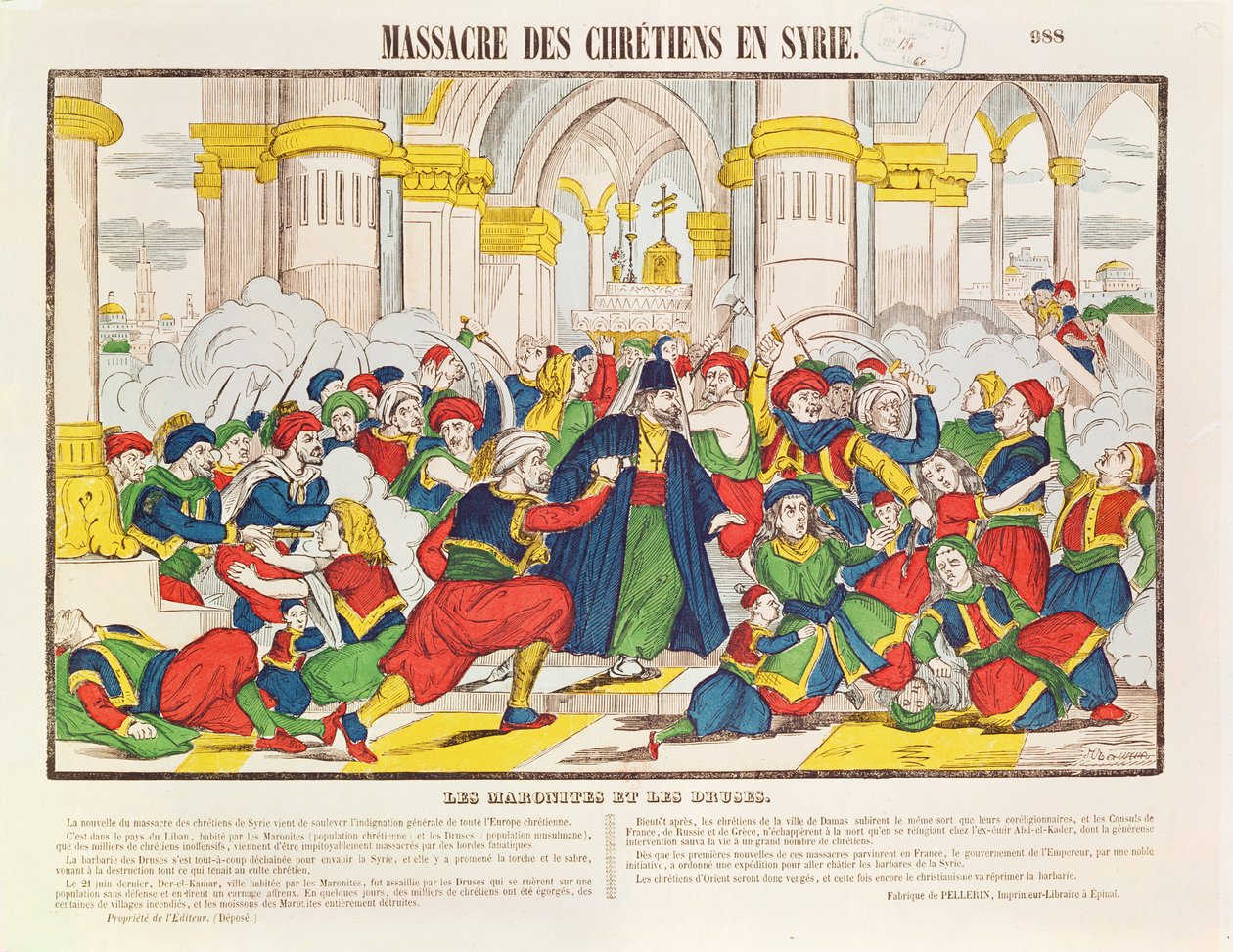 Massaker av kristna i Syrien, 1860 av French School