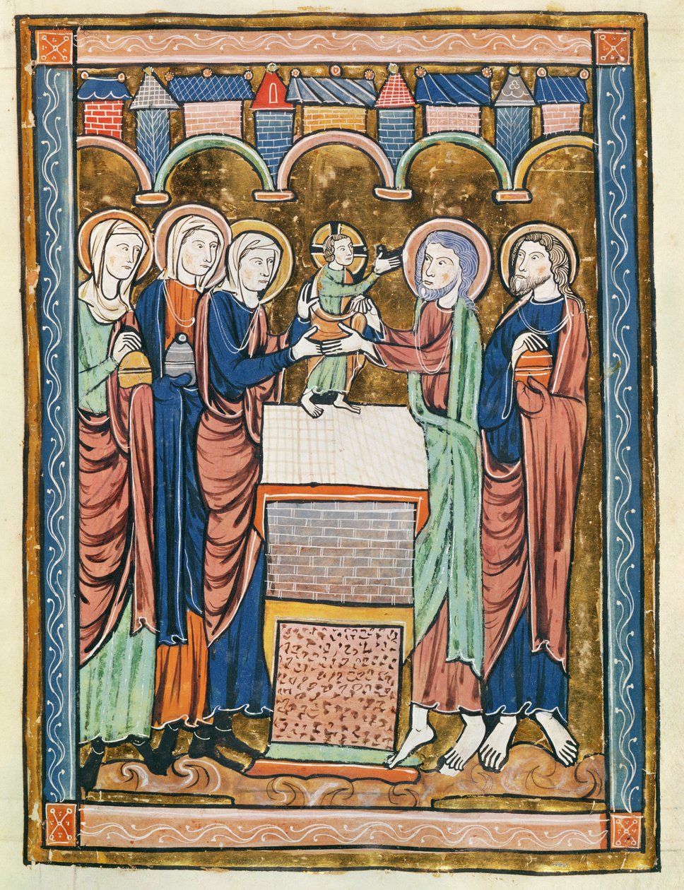 Ms 3016 fol.10 Omskärelsen, från "Psautier a l