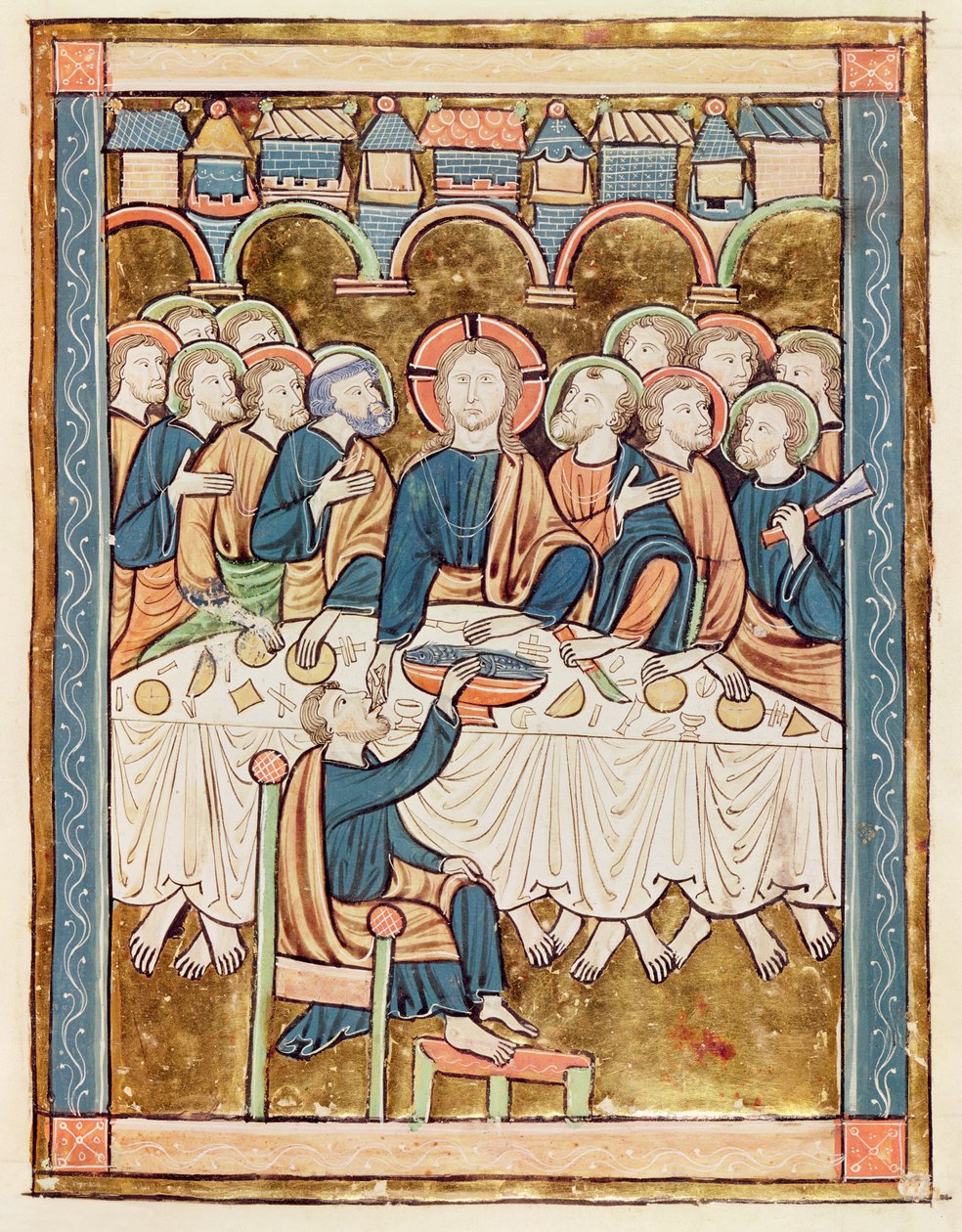 Ms 3016 fol.14 Nattvarden, från 