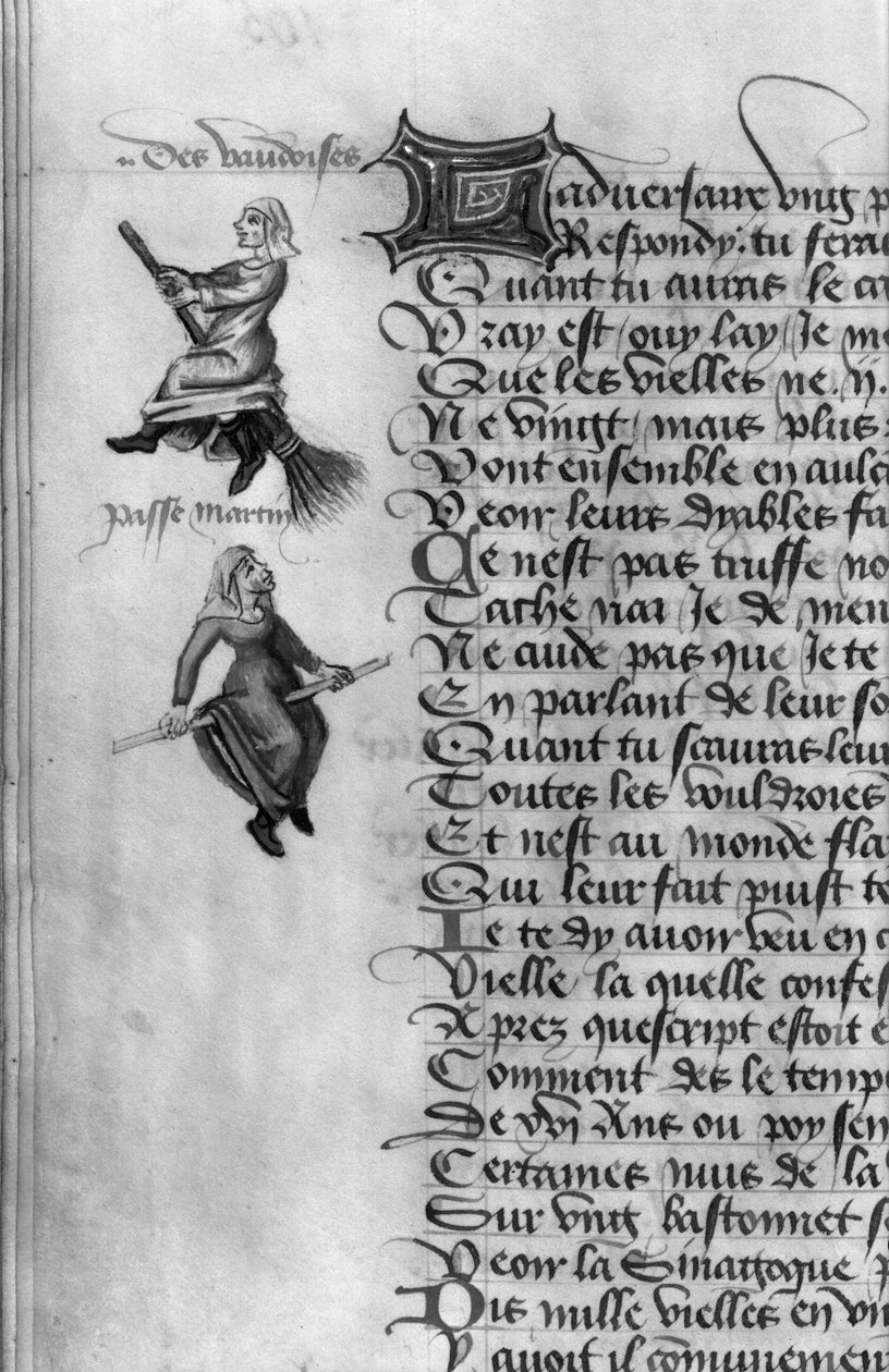 Ms Fr 12476 fol.105v Två häxor från 