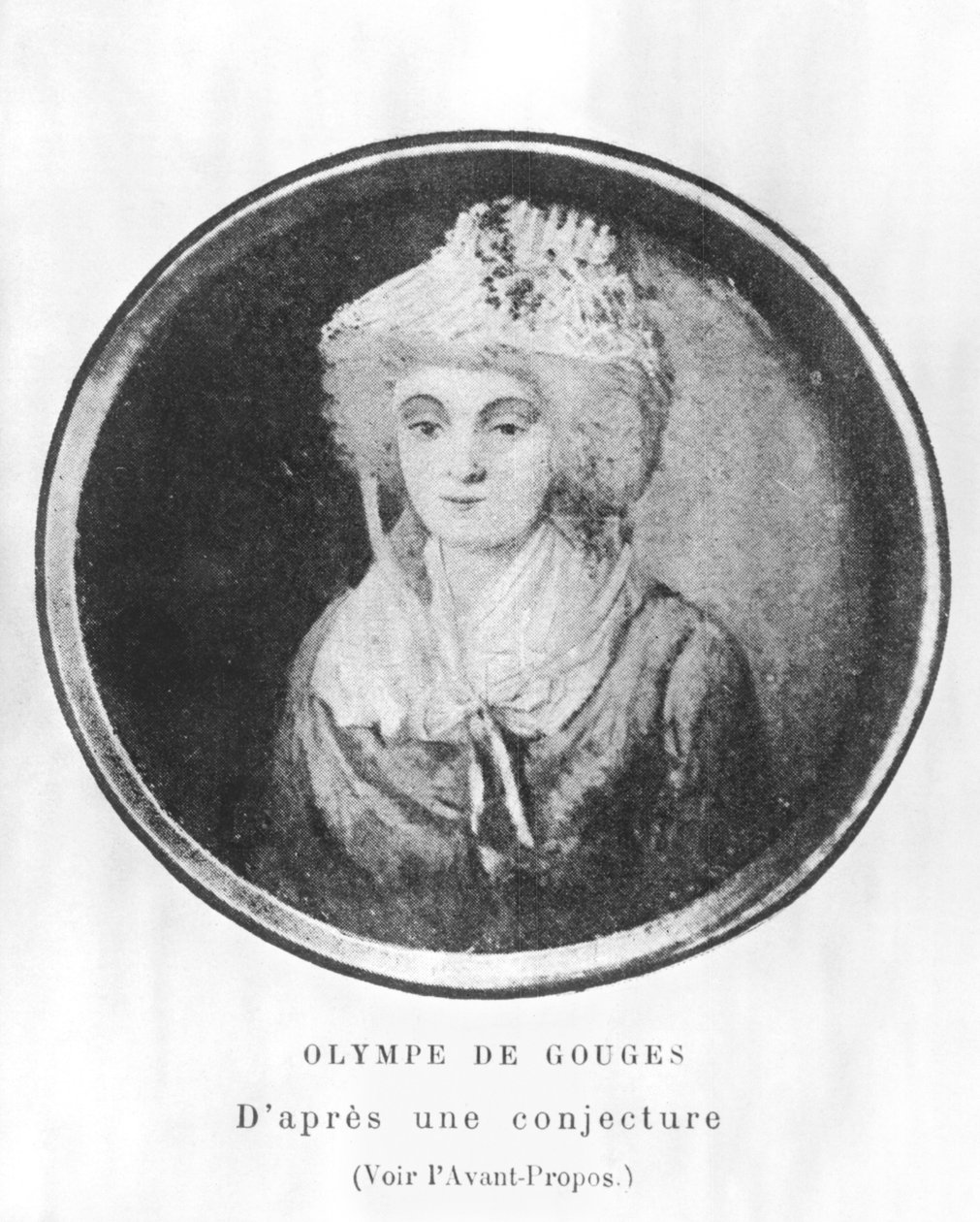 Olympia of Gouges (1743-93) av French School