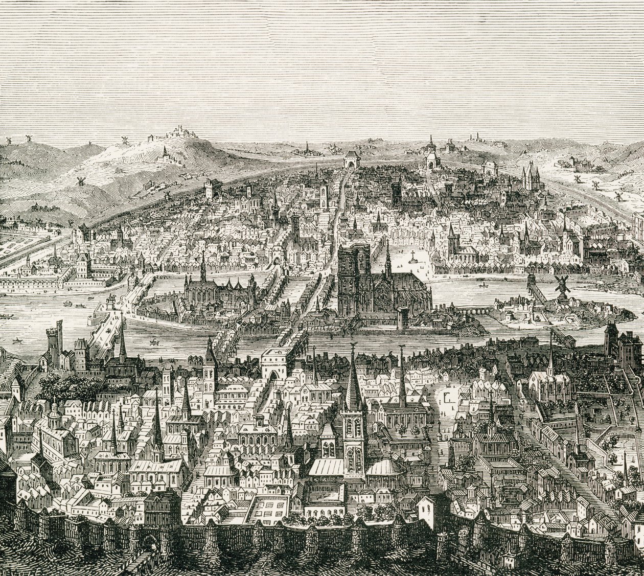 Paris ca. 1610, 1800-tals kopi af et manuskript fra det 17. århundrede, fra 