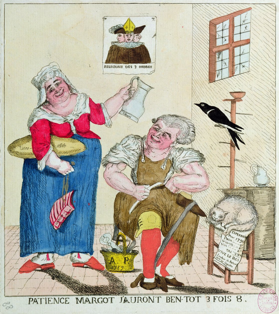 Tålamod Margot, det är snart 3 gånger så mycket, 1789 av French School