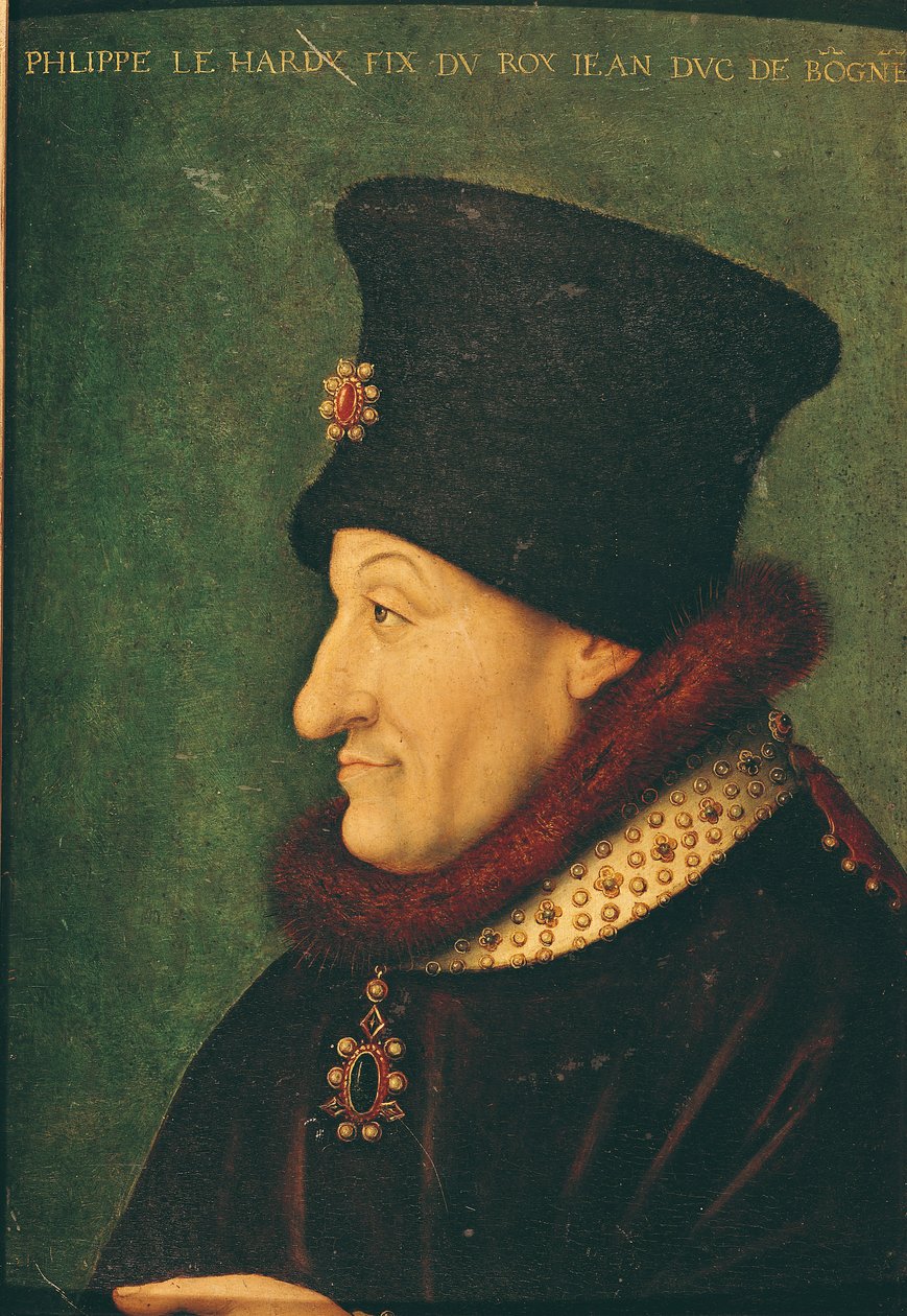 Philippe av Frankrike (1342-1404) hertig av Bourgogne av French School