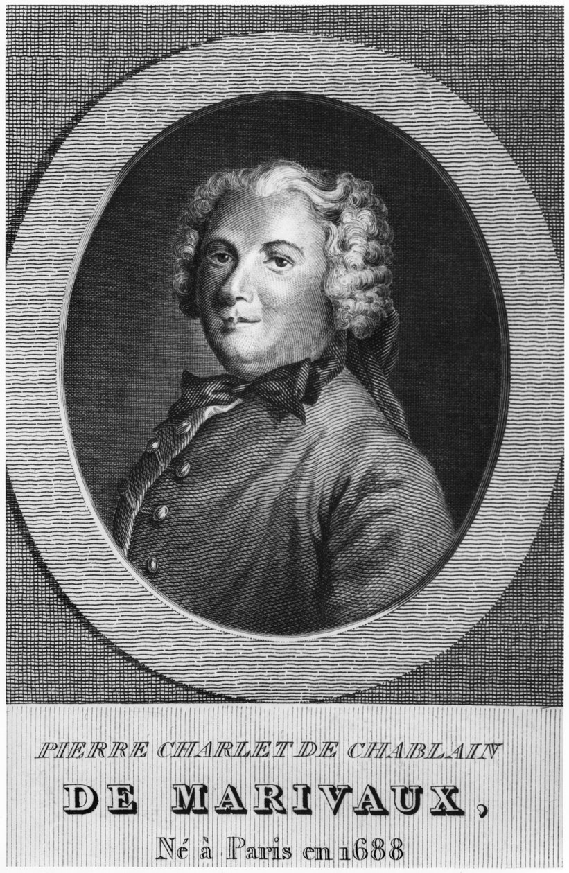 Pierre Carlet de Chamblain, känd som Marivaux (foto) av French School
