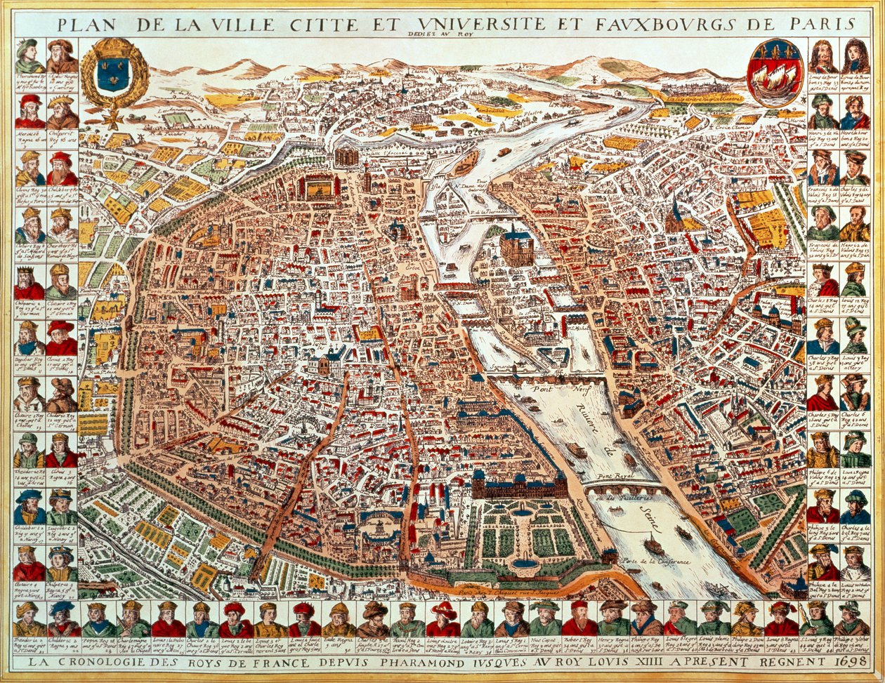 Fuafuaga o Pale, e tuaoi ma se faasologa o ata o tupu o Farani mai Farao e oo ia Louis XIV, 1698 (tusia lima-lanu) av French School