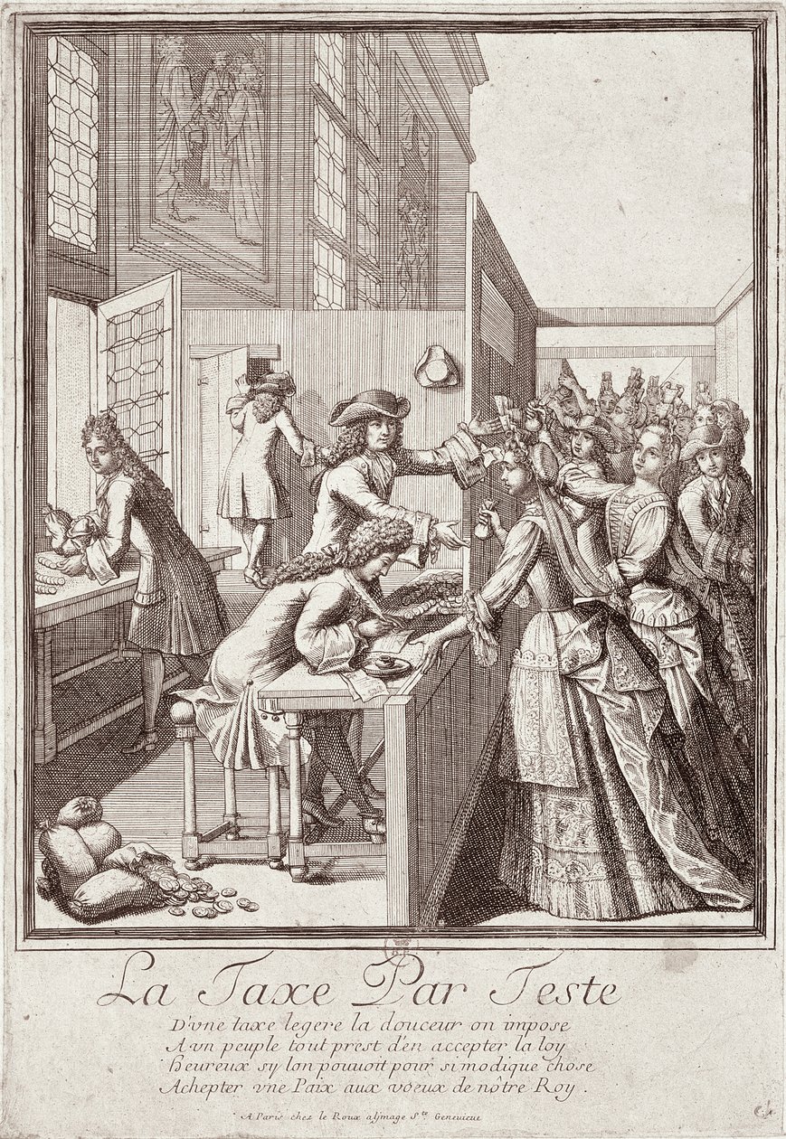 Pollskatt, 1709 av French School
