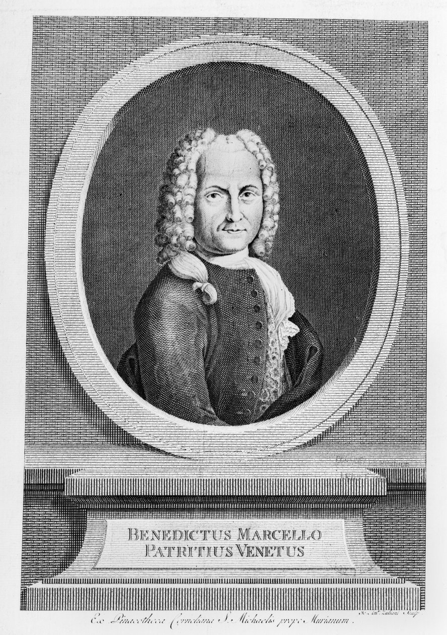 Porträtt av Benedetto Marcello (1686-1739) av French School