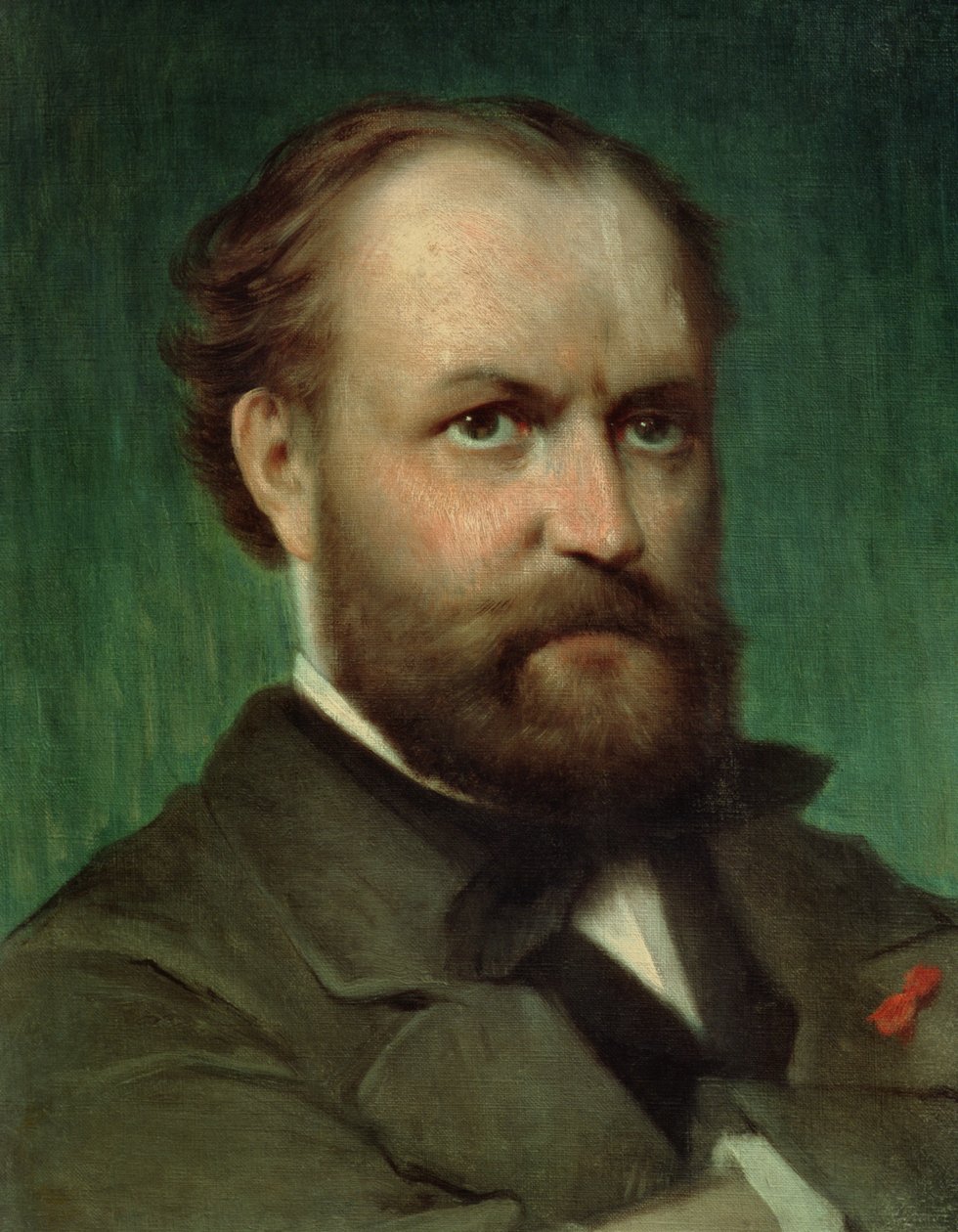 Porträtt av Charles Gounod (1818-93) av French School