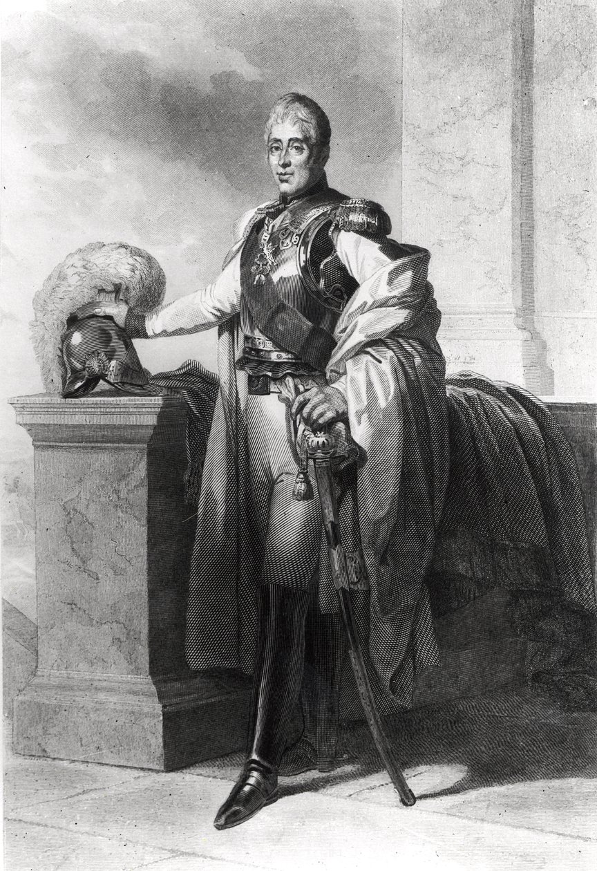 Porträtt av Karl X (1757-1836) kung av Frankrike och Navarra (1824-1830) av French School